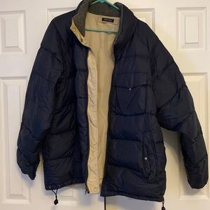 Nautica Men winter coat reversible blue and Tan size XXL